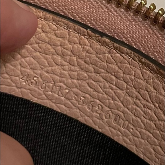 Authentic GG Gucci Marmont Long Zippy Wallet Light Pink Color With COA - Picture 7 of 15